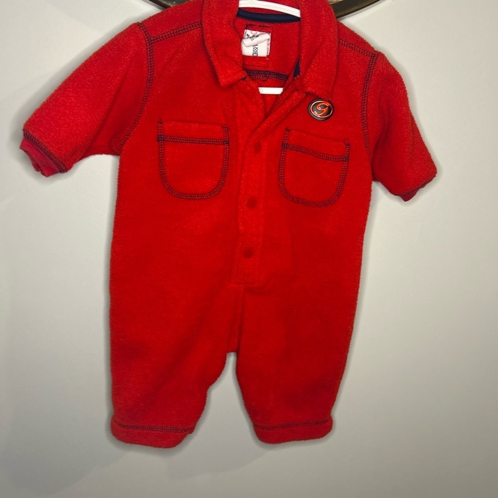 VINTAGE GAP Vibrant Red Kids Footie